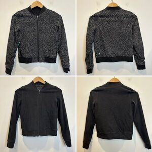 Lululemon Ivivva Wherever You Go Reversible Bomber Jacket Black